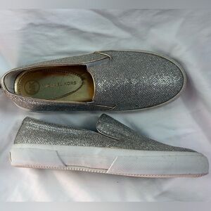 Michael Kors Sparkling Gold Slip-On Casual Sneakers
